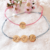 bracelet cordon femme personnalise medailles initiale