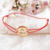 bracelet personnalisable cordon medaille points