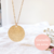 pendentif personnalisable au verso plaque or bijou interchangeable