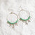 boucles d oreilles argent perles vert
