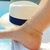 bracelet de cheville or copacabana blanc epis