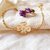 bracelet porte bonheur trefle initiales famille coeur femme maman chance