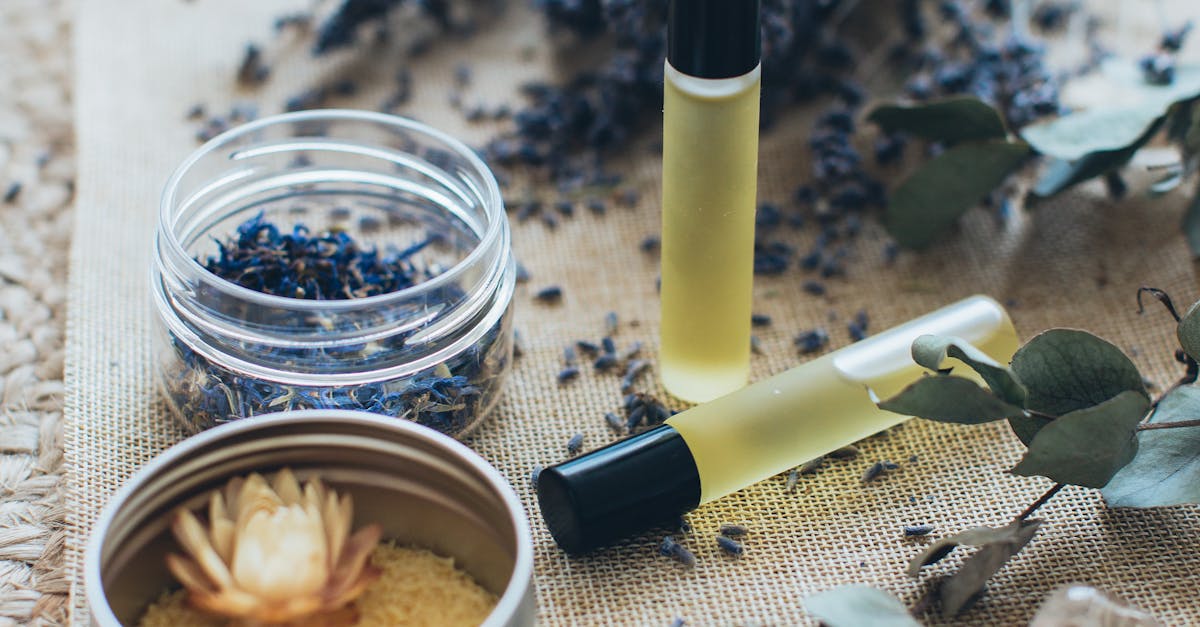 huiles de lavande et de massage