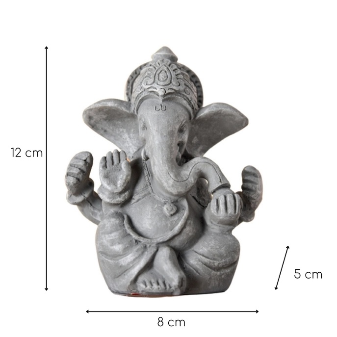 Figurine Ganesh finition style pierre 2