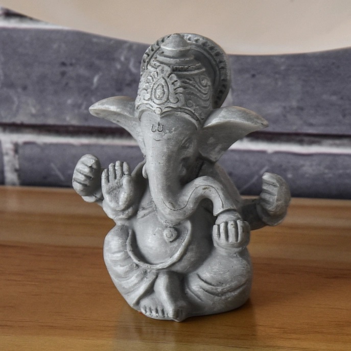 Figurine Ganesh finition style pierre 3