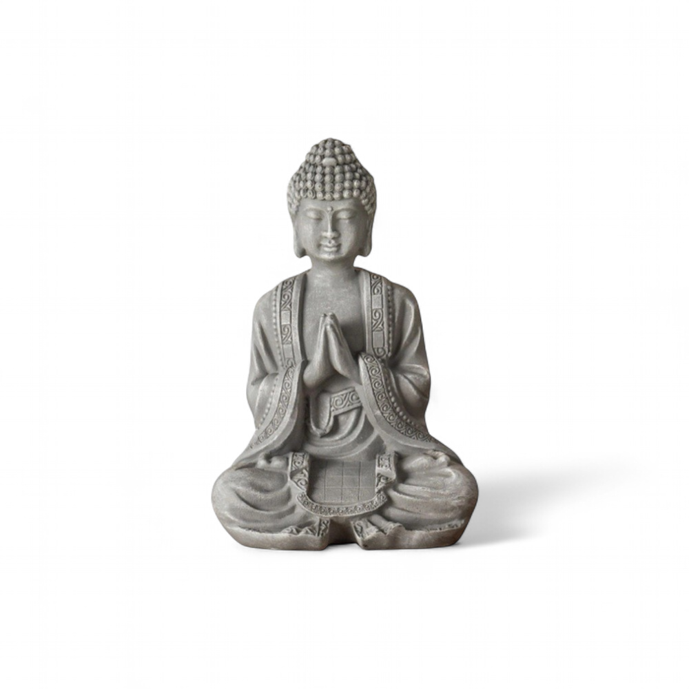 figurine-bouddha-zen-resine-grise-sbm2