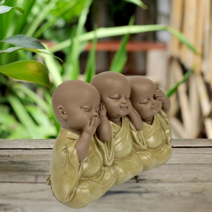 Figurine Les bonzes bouddhistes de la sagesse 3