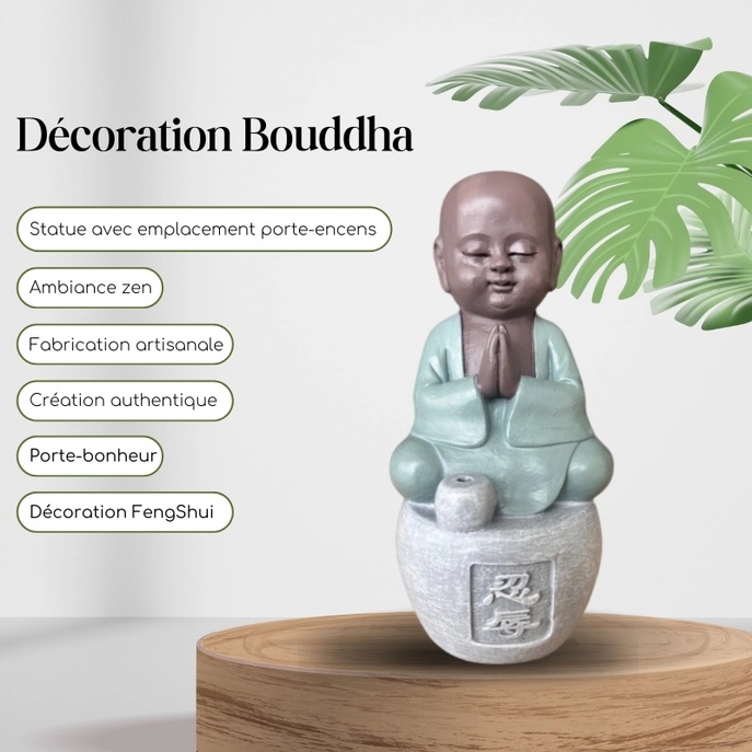Statue bouddha porte-encens Tolérance 2