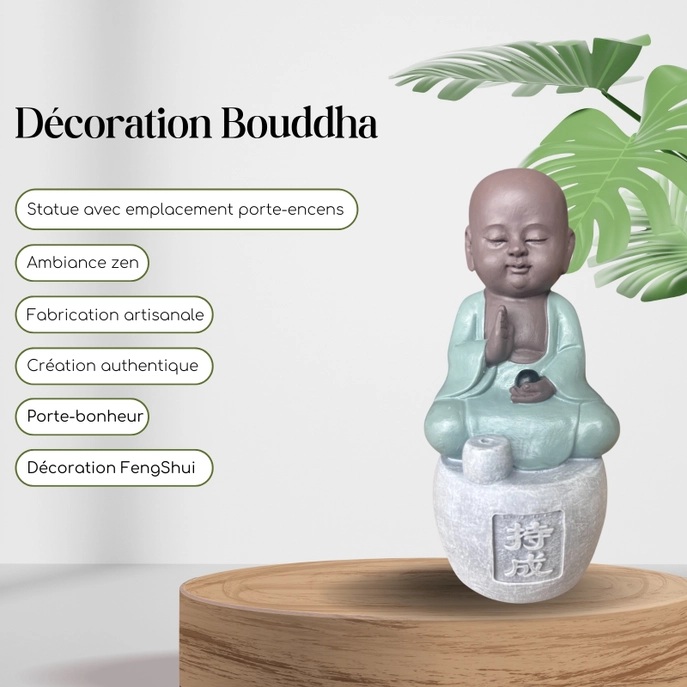 Figurine Bonze Porte-Encens Persévérance 6
