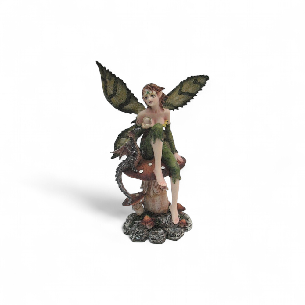 Statuette Figurine Fée Verte - OxcmoBijoux - Neuve