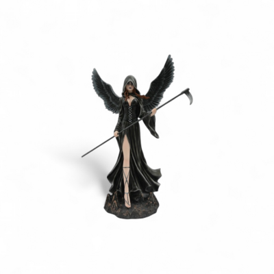 Statue de fée noire ange de la mort