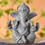 Figurine Ganesh finition style pierre 6