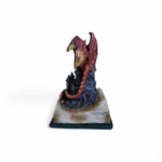 Dragon rouge sur château lumineux - PW240625-10