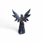 Statue fée noire mystique et corbeau - FD2403A