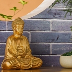 Statue Bouddha Méditation Or 4
