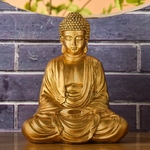 Statue Bouddha Méditation Or 5