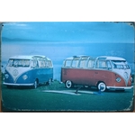 vans bleu et rouge