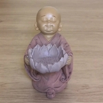 Bougeoir bouddha fleur en méditation 3
