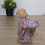 Bougeoir bouddha fleur en méditation 4