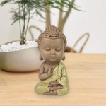 Figurine Bouddha Zen toge jaune 6