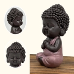 Figurine Bouddha Zen toge rose 2