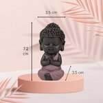 Figurine Bouddha Zen toge rose 4