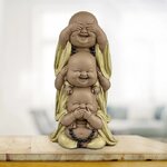 Statuette Bouddhas de la Sagesse superposés 4