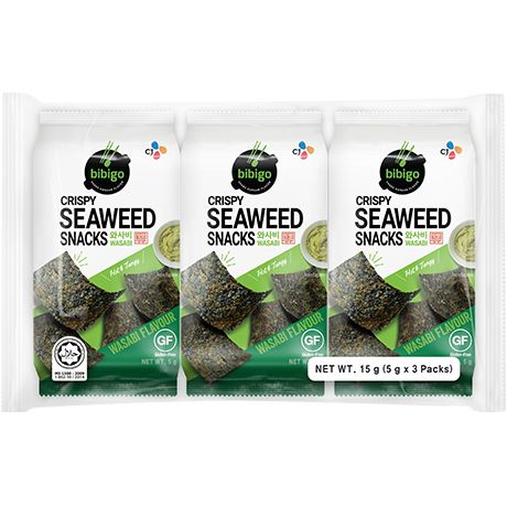 Algues Grillees au Wasabi 15g Bibigo