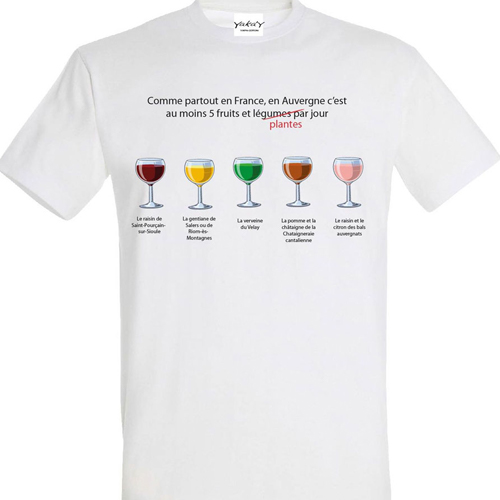 T-SHIRT 5 FRUITS PAR JOUR