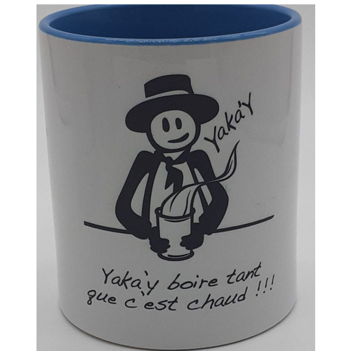 mug yaka y boire bleu