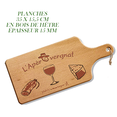 Planche en bois apero