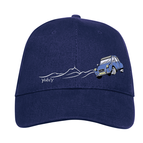CASQUETTE BLEU MARINE 2CV CHAINE DES VOLCANS D AUVERGNE