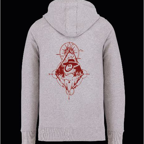 SWEAT GRIS CHINE BOUGNAT DOS