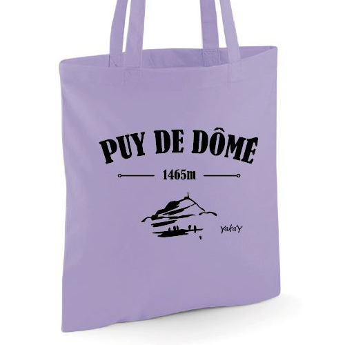 tote bag puy de dome lavande