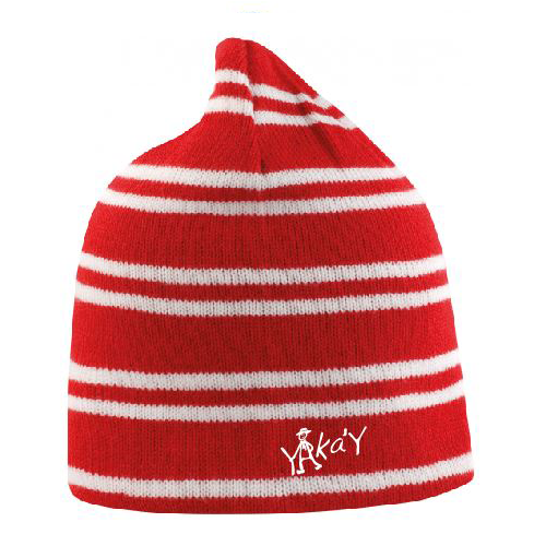 BONNET RAYE ROUGE LOGO
