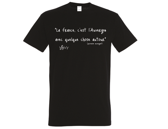 T-shirt noir proverbe