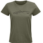 T-shirt kaki chaine des volcans d auvergne