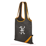 sac shopping noir et orange