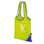sac shopping vert et bleu