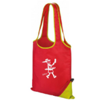 sac shopping rouge et vert