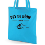 tote bag puy de dome bleu