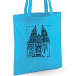 tote bag cathedrale bleu