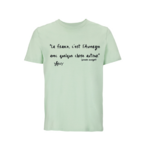 T-shirt vert proverbe