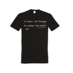 T-shirt noir proverbe