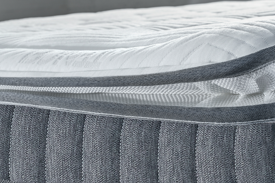 Matelas-hôtel-Duchesse-ressorts-ensachés-détails surmatelas-ventilation-Komalhotel