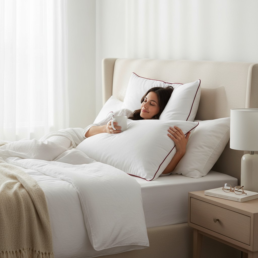 oreiller-Plum air-hotel-chambre dhotel-plumettes-synthétique-Belnou