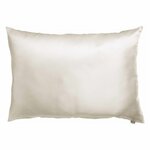 Ashley-taie oreiller soie - 50 x 70 - Neige - Komalhotel