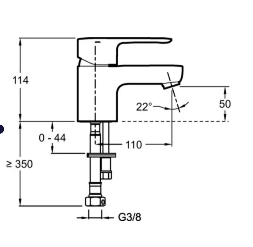 SCHEMA  Mitigeur Jacob Lavabo July