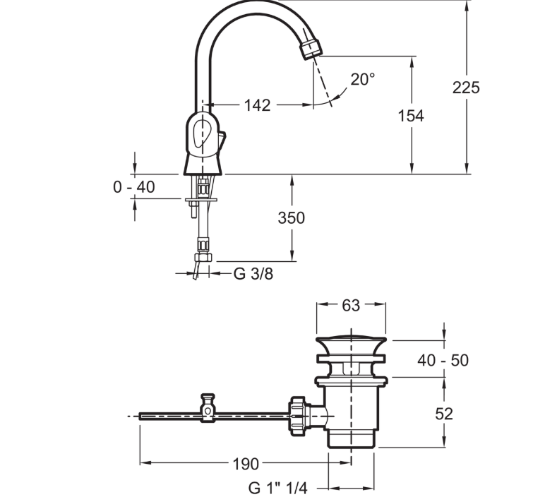 SCHEMA GALEO MELANGEUR LAVABO