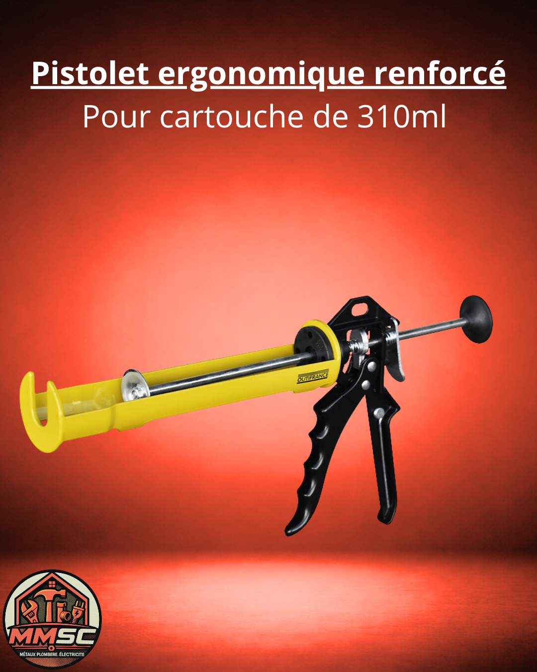 Pistolet renforcé a silicone